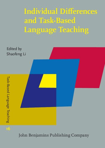 Individual Differences and Task-based Language Teaching (Task-based Language Teaching, 16) - Orginal Pdf